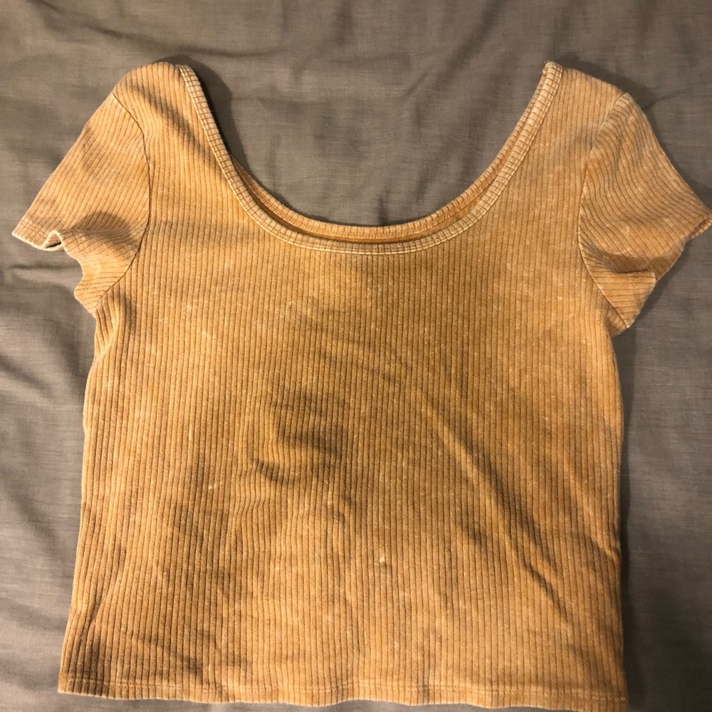 One mustard one black wild fable crop tops